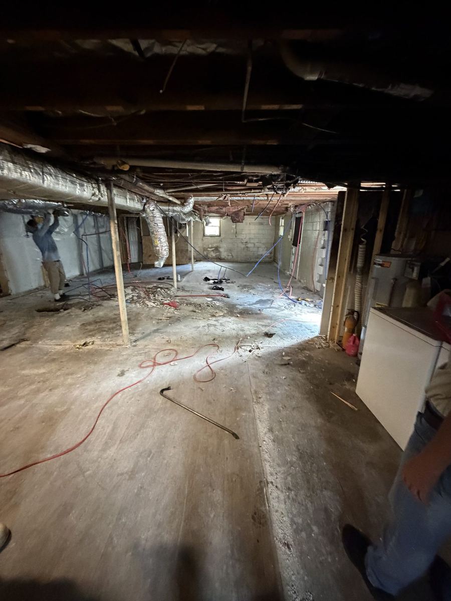 Space cleared out after demolition